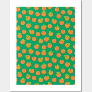 Tangerine pattern Posters and Art